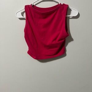 Red Sleeveless Crop Top